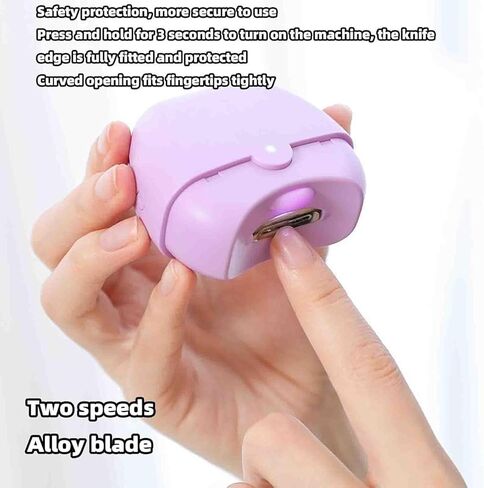 Automatic Nail Clippers Electric Nail Clipper USB Rechargeable with Night Light and Debris Bin for Adults in Kuwait