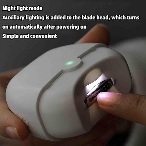Automatic Nail Clippers Electric Nail Clipper USB Rechargeable with Night Light and Debris Bin for Adults in Kuwait