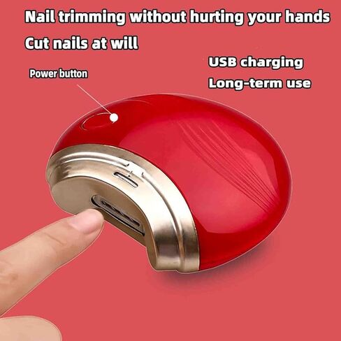 Automatic Nail Clippers Electric Nail Clipper USB Rechargeable with Automatic Trimming and Storage for All in Kuwait