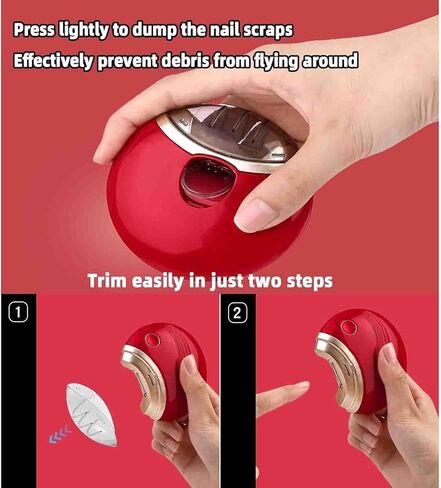 Automatic Nail Clippers Electric Nail Clipper USB Rechargeable with Automatic Trimming and Storage for All in Kuwait