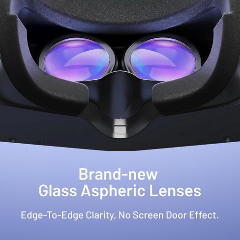 سماعات الرأس Pimax Crystal Light VR مع وحدات تحكم ، إصدار رئيسي - 8K QLED مع الإزالة المحلية ، وخفيفة الوزن ومريحة مع أجهزة محاكاة الطيران ، وأفراد منظمة أطباء بلا حدود ، وألعاب PC in Kuwait