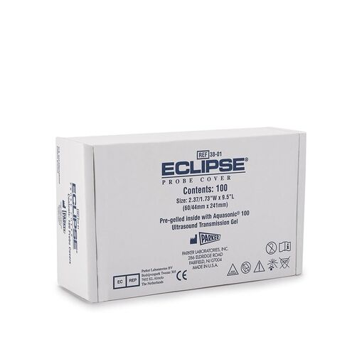 غطاء مسبار الموجات فوق الصوتية الكسوف 2-1/2 بوصة مدبب إلى 1-3/4 × 9-1/2 بوصة 38-01، 600 لكل علبة in Kuwait