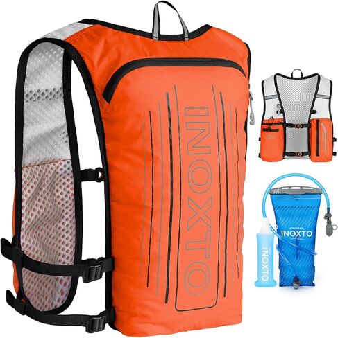 INOXTO Running Hydration Vest Backpack,Lightweight Insulated Pack with 1.5L Water Bladder Bag Daypack for Hiking Trail Running Cycling Race Marathon for Women Men in Saudi Arabia
