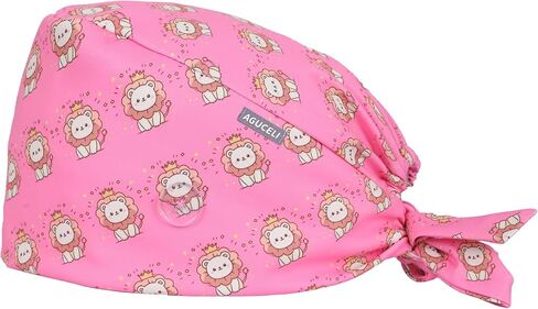 Scrub Caps Women,Adjustable Nurse Cap,Surgical Cap with Sweatband, Lovely Cartoon Patterns in Saudi Arabia