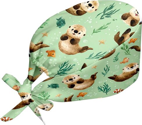 Adjustable Scrub Caps Women, Lightweight Surgical Hat Nurse Scrub Cap for Women Men in Kuwait