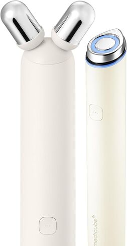 مجموعة أجهزة التنظيف ميديكيوب ميني بوستر برو بلس | جهاز تنظيف الوجه والعناية بالبشرة 2 في 1 | المسام، المكياج، العناية بالدهون الزائدة | معزز العناية بالبشرة المحمول مع 3 أوضاع | جهاز كوري للوجه بيج in Kuwait