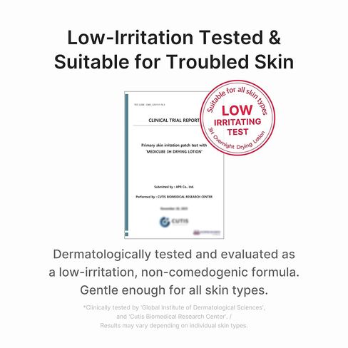 medicube 3H Overnight Drying Lotion | Targeted Spot Care for Troubled & Oily-Prone Skin | Calming & Soothing Care with Calamine, Centella & Tea Tree | Korean Skincare 20ml, 0.67 fl. oz. in Kuwait