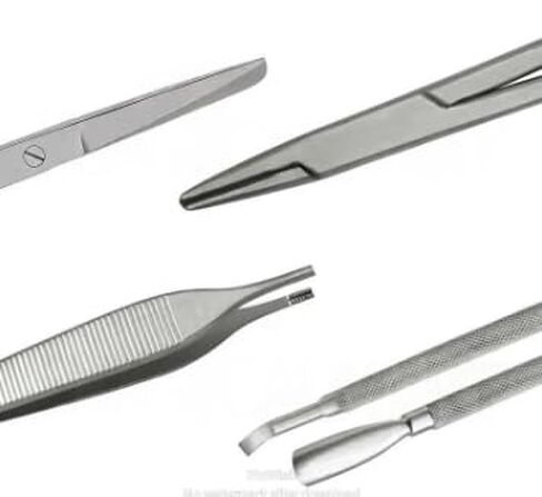 13-Piece Professional Podiatry Instrument Set – Surgical Grade Stainless Steel Chiropody & Foot Care Kit in Saudi Arabia