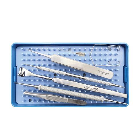 Stellmacher Ophthalmic Foreign Body Removal Kit, 8 Piece Stainless Steel Instrument Set with Sterilization Tray (8 Pcs) in Saudi Arabia