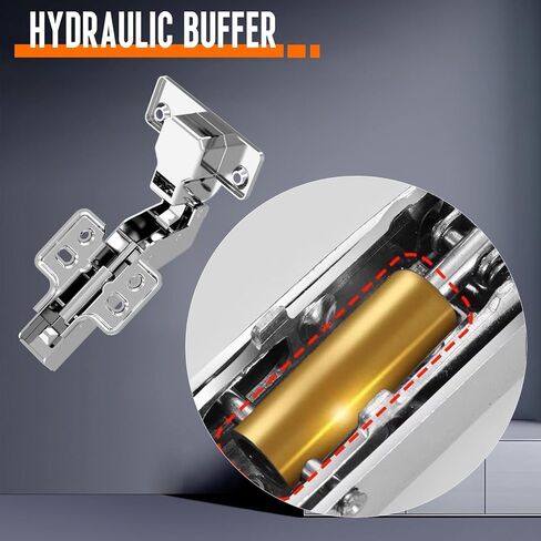 مفصلات خزانة ناعمة الإغلاق، مفصلات خزانة زاوية 90 درجة، أجهزة باب المطبخ في الزاوية العمياء قابلة للفصل لخزائن إطار الوجه (تراكب كامل 35 مم، عبوتان) in Kuwait