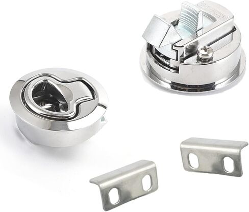 مزلاج سحب القارب، قفل مزلاج بحري من الفولاذ المقاوم للصدأ لأقفال باب المقطورة RV (2، أبيض) in Kuwait