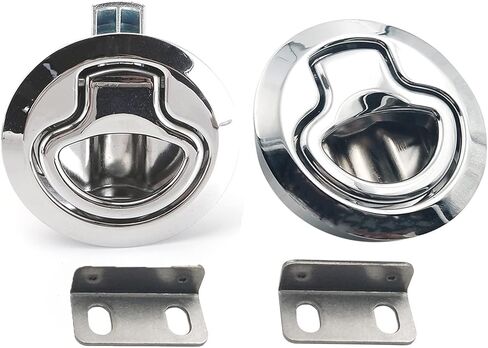 مزلاج سحب القارب، قفل مزلاج بحري من الفولاذ المقاوم للصدأ لأقفال باب المقطورة RV (2، أبيض) in Kuwait