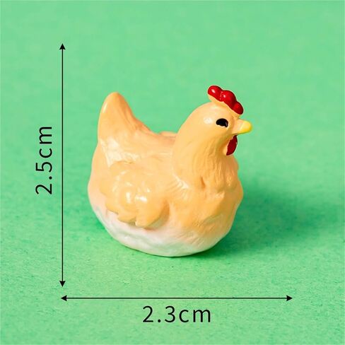 دجاجة الأم الإبداعية الصغيرة اللطيفة، مجموعة رؤوس مفصلات الدجاج الصغيرة المزخرفة 6 قطع، ديكور المنزل، مفصلات مغناطيسية للباب in Saudi Arabia