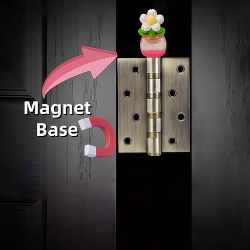 Cute Mini Creative Luminous Flower Hinge Heads Decorative Topper Set 4PCS, Home Decoration,Magnetic Hinge Head Toppers Door Hinge in Saudi Arabia