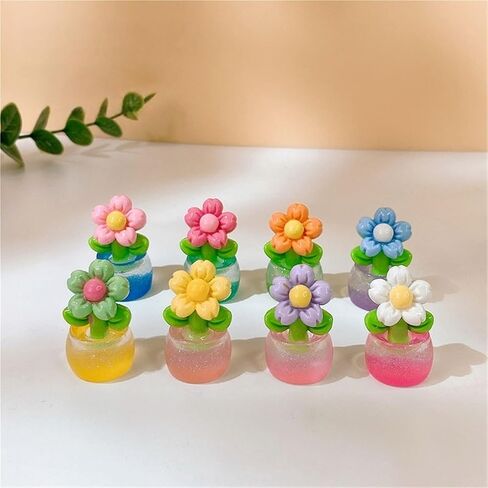 Cute Mini Creative Luminous Flower Hinge Heads Decorative Topper Set 4PCS, Home Decoration,Magnetic Hinge Head Toppers Door Hinge in Saudi Arabia