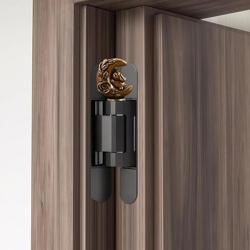 Copper Mini Rabbit Embracing The Moon(1PCS) Magnetic Hinge Toppers，Hinge Heads Decor for Home，Door Hinge Decorative Topper,Creative Home Crafts in Saudi Arabia