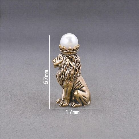 Copper Mini Crown Lion(1PCS) Magnetic Hinge Toppers，Hinge Heads Decor for Home，Door Hinge Decorative Topper,Creative Home Crafts in Saudi Arabia