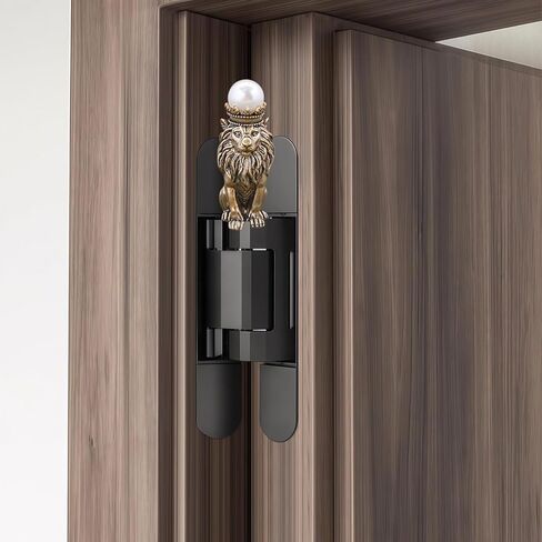Copper Mini Crown Lion(1PCS) Magnetic Hinge Toppers，Hinge Heads Decor for Home，Door Hinge Decorative Topper,Creative Home Crafts in Saudi Arabia