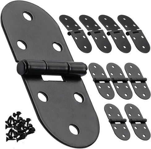 3-5/32 x 1-3/16 Inch (80x30mm) Folding Flip Top Hinges 10 Pack - 180 Degree Drop Leaf Table Butt Hinge | Concealed Table Small Hidden Hinge for Wooden Box & Desk Drawer for Home Office DIY in Kuwait