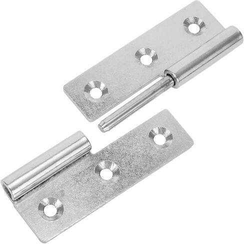 Stainless Steel Detachable Hinge with Lift-Off Slip Joint Design for Cabinet, Wardrobe & Door Applications – 304 Grade, Silver Finish in Saudi Arabia