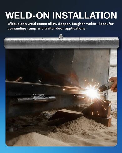 10" Weld On Trailer Ramp Hinge (Pack of 4) Heavy Steel Greasable Ramp Door Hinges, Fitting Barrel Hinge for Trailers, Ramps & Gates in Kuwait