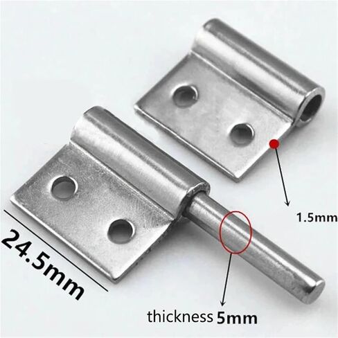 Silver 2 Inch Length Rectangular Flag Hinge Window Door/Stainless Steel 1Pcs in Kuwait