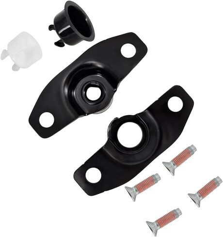 Tailgate Hinge Pivot Pair Bracket Kit, Bolts, Screws, Bushings Fit for Ford F-250 F-350 F-450 Super Duty 2017 2018 2019 2020 2021 2022 2023 2024 2025 Fits Manual Tailgate Only in Saudi Arabia