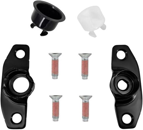 Tailgate Hinge Pivot Pair Bracket Kit, Bolts, Screws, Bushings Fit for Ford F-250 F-350 F-450 Super Duty 2017 2018 2019 2020 2021 2022 2023 2024 2025 Fits Manual Tailgate Only in Saudi Arabia