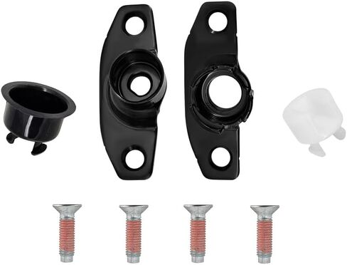 Tailgate Hinge Pivot Pair Bracket Kit, Bolts, Screws, Bushings Fit for Ford F-250 F-350 F-450 Super Duty 2017 2018 2019 2020 2021 2022 2023 2024 2025 Fits Manual Tailgate Only in Saudi Arabia