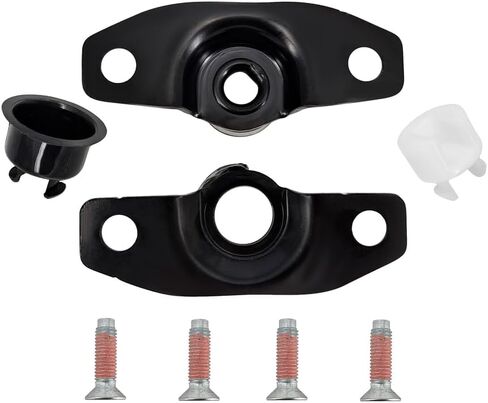 Tailgate Hinge Pivot Pair Bracket Kit, Bolts, Screws, Bushings Fit for Ford F-250 F-350 F-450 Super Duty 2017 2018 2019 2020 2021 2022 2023 2024 2025 Fits Manual Tailgate Only in Saudi Arabia