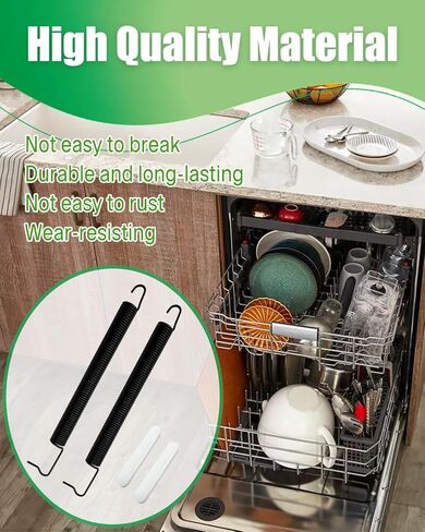 2Pcs WPW10337934 Dishwasher Door Spring and WP8268990 8268990 Door Hinge Bushing Fit for Whirlpool for Kenmore for Magic Chef for Amana for Maytag for Roper for Estate Dishwasher in Kuwait