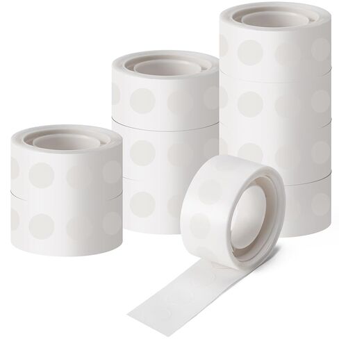 Hoewina 2000pcs Clear Glue Point Dots Glue Tape for Balloon Removable Adhesive Double Sided Dots Stickers for Craft Decoration Wedding in Kuwait