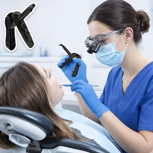 أداة تطبيق موزع الأسنان المركبة المتوافقة مع Unidose Compules Tips، مسدس توزيع خلط الانطباع، أسود in Saudi Arabia