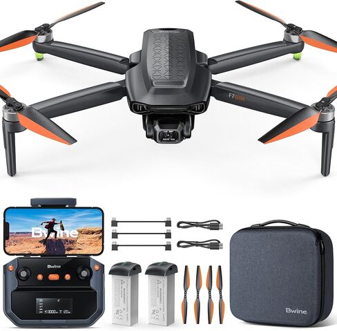 Bwine F7GIM Pro Drone with 6K UHD Camera and 3-Axis Brushless Gimbal, GPS Smart Control for Adults and Beginner, Plus 70Mins Flight Time, 10000Ft FPV Digital Transmission and TOF Safety Support in Kuwait