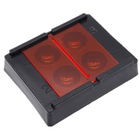 4 Holes Dental Tools Organizer Dental Shading Light Box Composite Resin Mixing Well Light-Proof Storage Hading Color Toning Case for Mixing Resin Placement in Kuwait