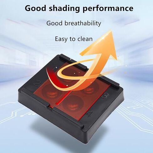 4 Holes Dental Tools Organizer Dental Shading Light Box Composite Resin Mixing Well Light-Proof Storage Hading Color Toning Case for Mixing Resin Placement in Saudi Arabia