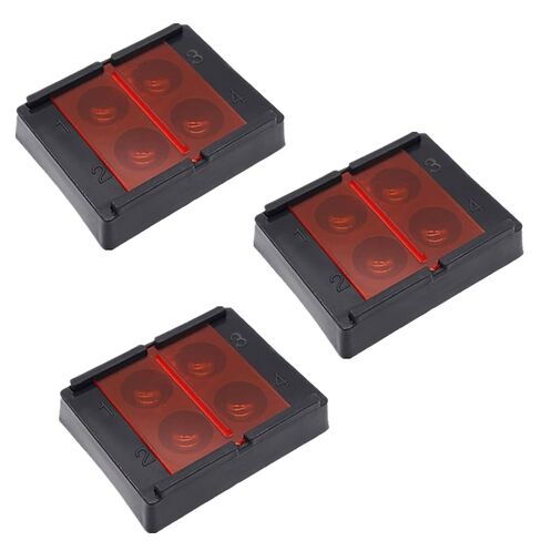 4 Holes Dental Tools Organizer Dental Shading Light Box Composite Resin Mixing Well Light-Proof Storage Hading Color Toning Case for Mixing Resin Placement in Saudi Arabia