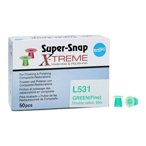 Shofu Dental L531 Super-Snap X-Treme Polishing Discs Green Mini 50/Bx in Kuwait