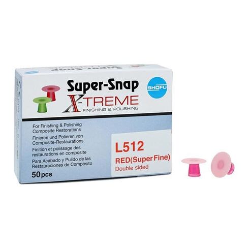 Shofu Dental L512 Super-Snap X-Treme Polishing Discs Red 50/Bx in Kuwait