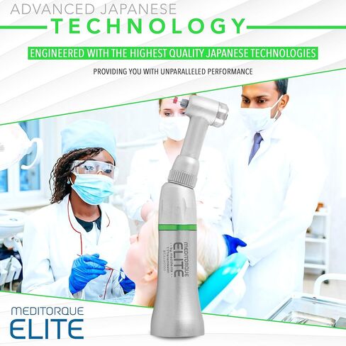 Medidenta K-Endo Elite Universal E-Type Contra-Angle Reciprocating Dental Handpiece with Comfortable Grip + Push-Button Chuck for Easy Assemble, Fits All E-Type Dental Motors in Kuwait
