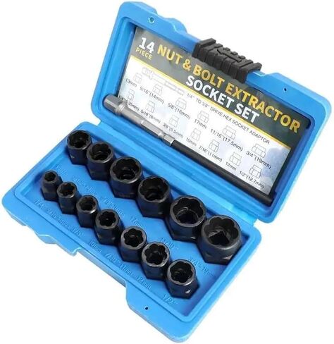 Extractor Compatible With Damaged And Sliding Tooth Fasteners - Anti And Slip Sleeve Equipped Tire Screws in Kuwait