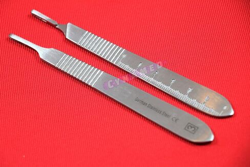 German Grade Scalpel Handle No3 Lot of 2 Veterinary Dental Tools Cynamed in Saudi Arabia