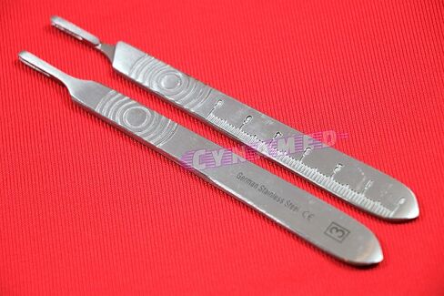 German Grade Scalpel Handle No3 Lot of 2 Veterinary Dental Tools Cynamed in Saudi Arabia
