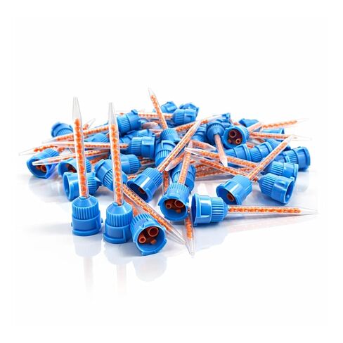 100/pk Blue/Orange 10:1 Ratio Dental Mixing Tips for Dental Impression Mixing in Kuwait