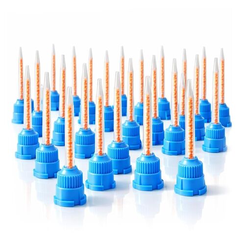 100/pk Blue/Orange 10:1 Ratio Dental Mixing Tips for Dental Impression Mixing in Kuwait