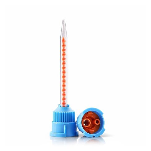 100/pk Blue/Orange 10:1 Ratio Dental Mixing Tips for Dental Impression Mixing in Kuwait