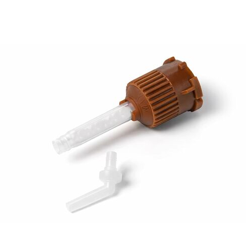 100/pk Brown 1:1 Ratio Core Build Up Tips with Intra-Oral tip for Dental Impression Mixing in Kuwait