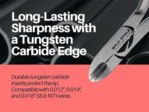 Braces Wire Cutter Orthodontic Kit Tungsten Carbide Inserts Cuts Hard & Soft Wires - Easy to Use DIY Dental Tools Stainless Steel Braces Essentials 1 x Orthodontic Wire Cutter in Kuwait