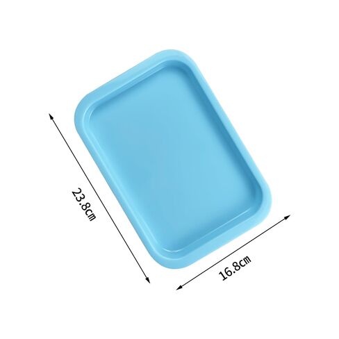 صينية إجراءات بلاستيكية للأسنان، 3 قطع من YOUYA DENTAL، صينية تطهير الأسنان قابلة للتعقيم، صواني جراحية طبية، لوحة تنظيم الأدوات المسطحة لمعدات طب الأسنان، معدات وشم الأظافر - 9.4 بوصة × 6.6 بوصة in Kuwait