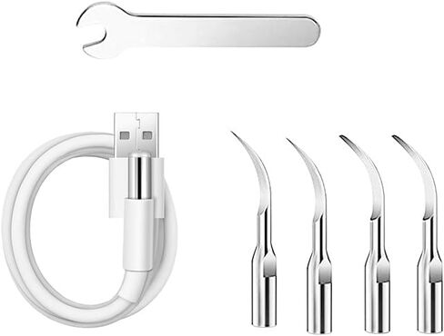 FAIRYLOVE Accessories for KWJ-103 Plaque Remover for Teeth, Charging Cable and Four Removable Heads in Kuwait